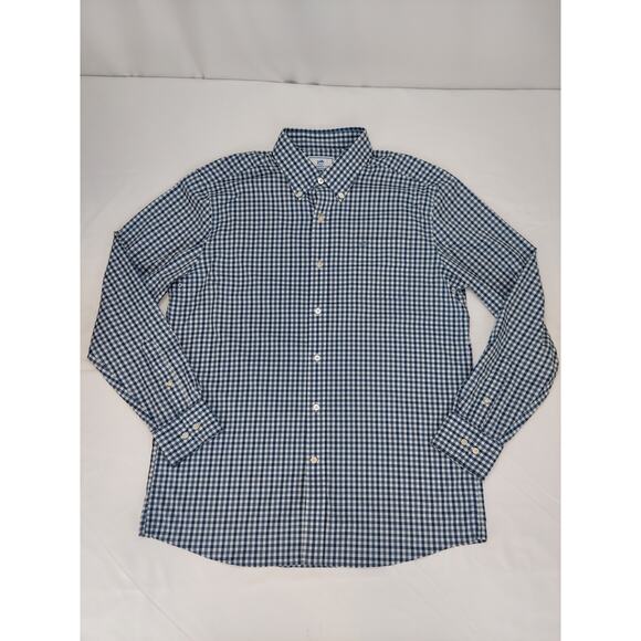 Southern Tide Sport Shirt Mens Sz L Blue Plaid Intercoastal Button Down Stretch - Picture 1 of 9